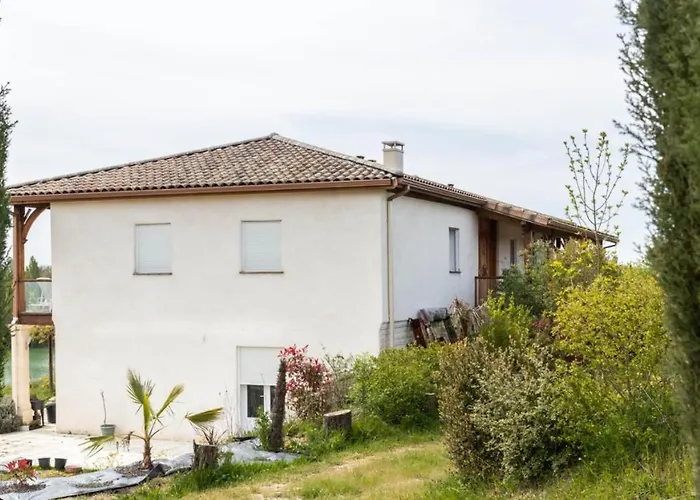 펜션 La Decouverte, Jacuzzi, Sauna, Et Terrasse Avec Vue Sur A La Campagne Entre Toulouse Et Auch